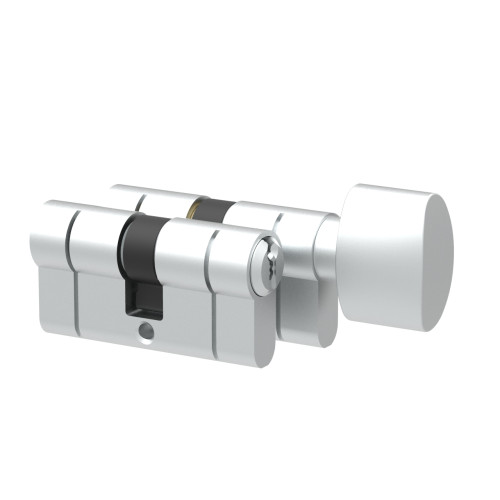 Komplet wkładek Łucznik D profil E8 30-50 gałka M1 od 30 satyna na kod